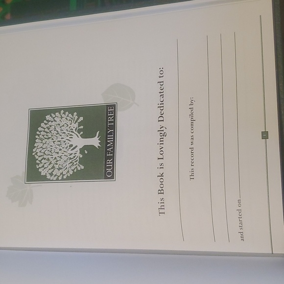 1977 Our Family Tree Hardcover Fillin Book - Picture 4 of 5